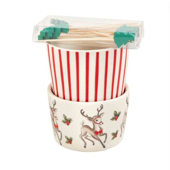 Vintage Christmas Ramekin Sets - Picture 6 of 7